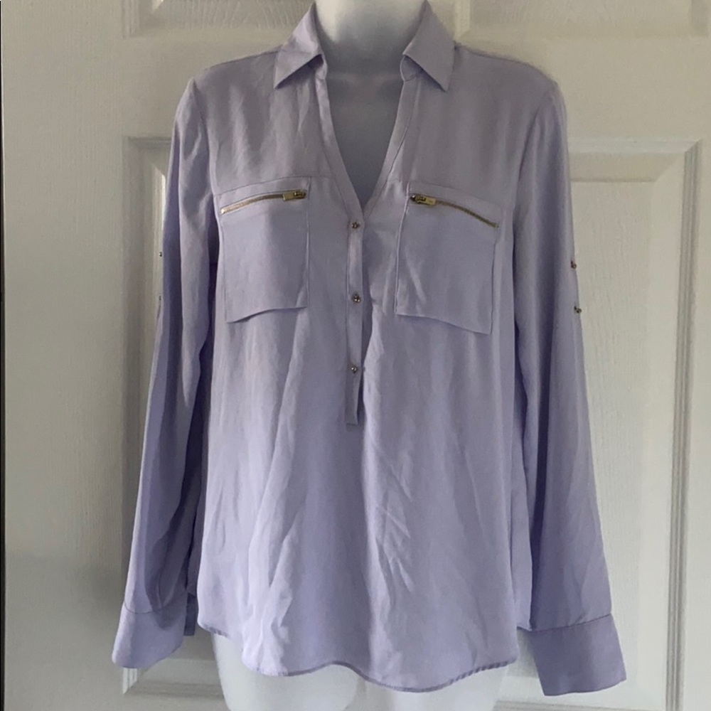 Express button placket blouse